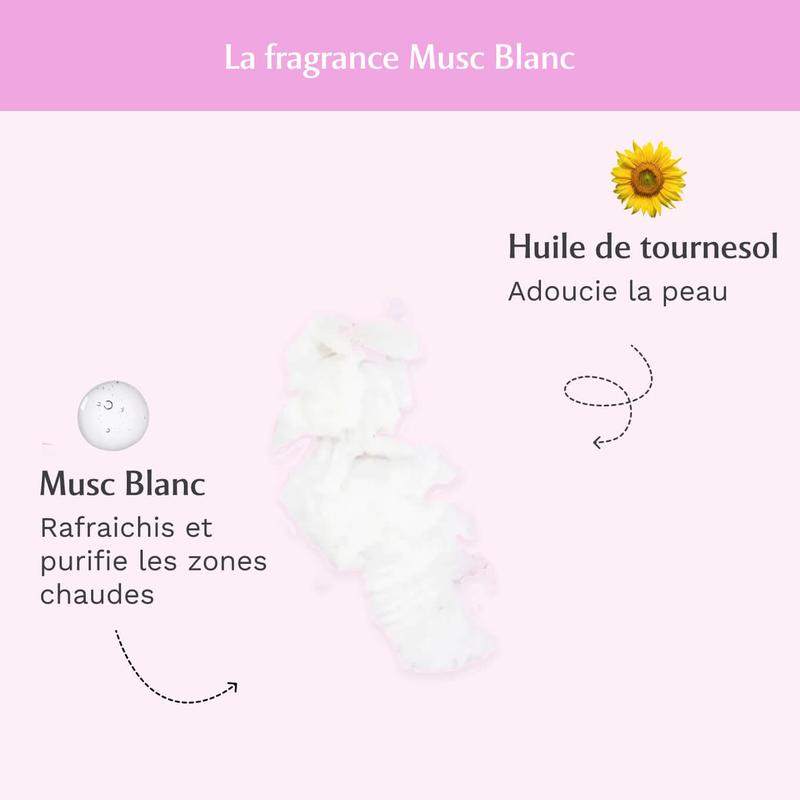 Lot de 2 Déodorants Musc Blanc Tahara