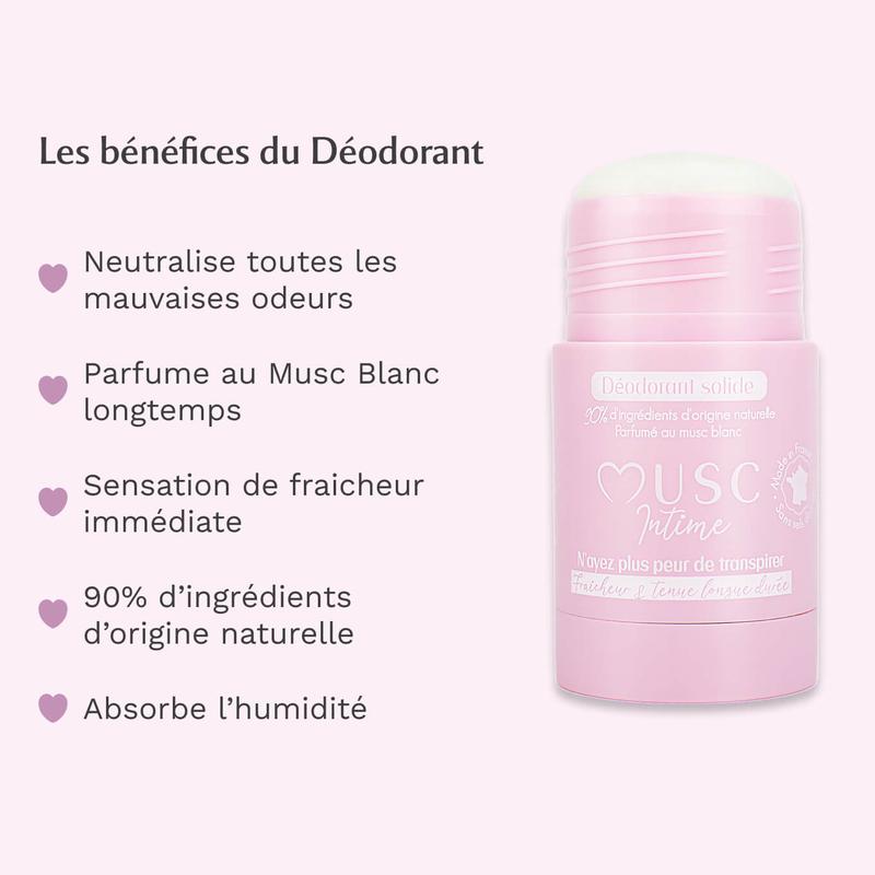 Lot de 2 Déodorants Musc Blanc Tahara