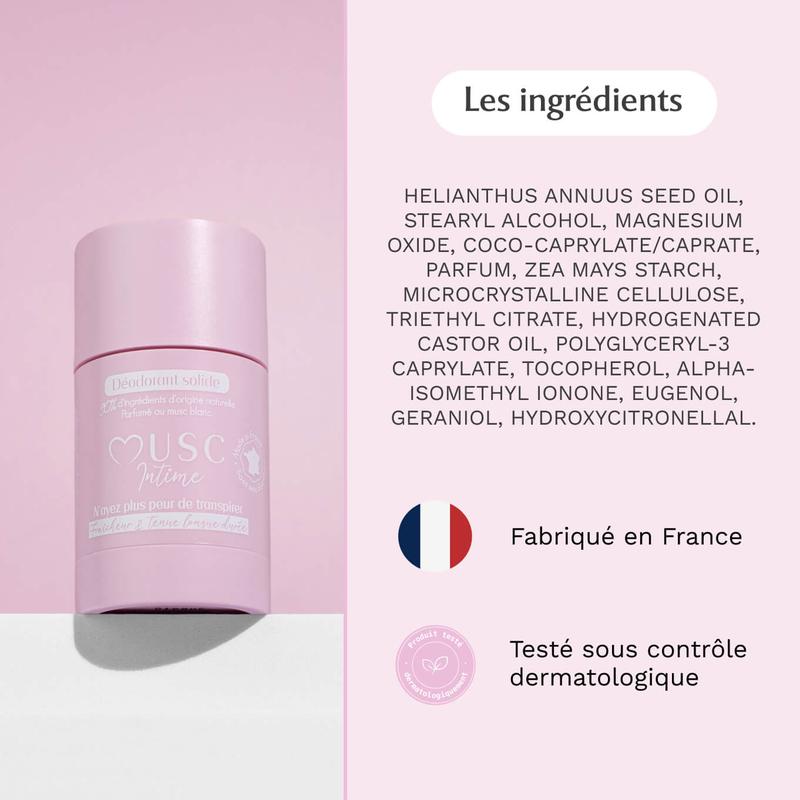 Lot de 2 Déodorants Musc Blanc Tahara