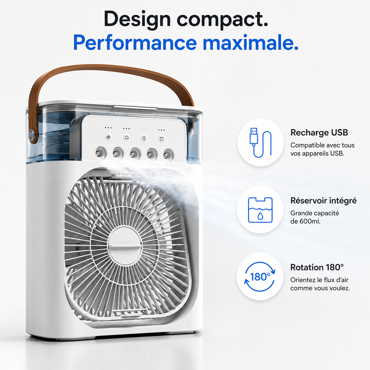 Mini climatiseur portable anti-canicule