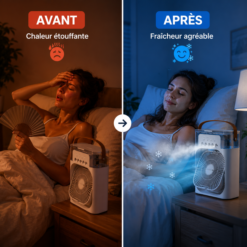 Mini climatiseur portable anti-canicule