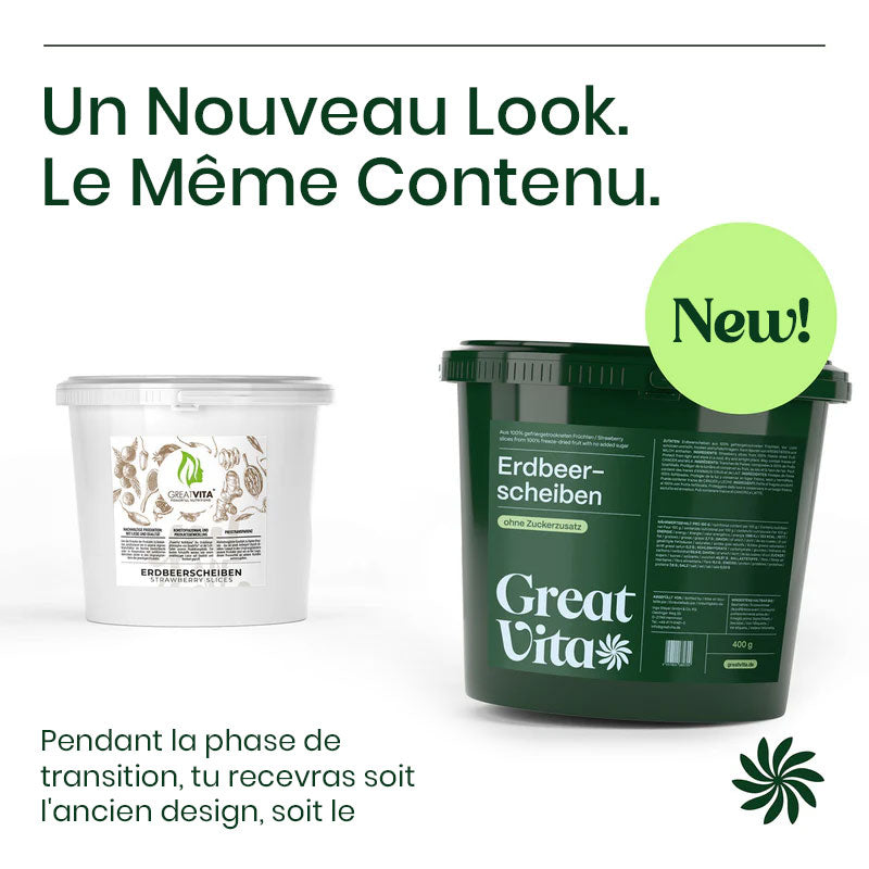 Sceau de fraises lyophilisées (400g)