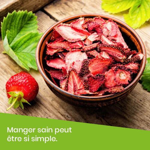 400g de Fraises lyophilisées (Seau entier)
